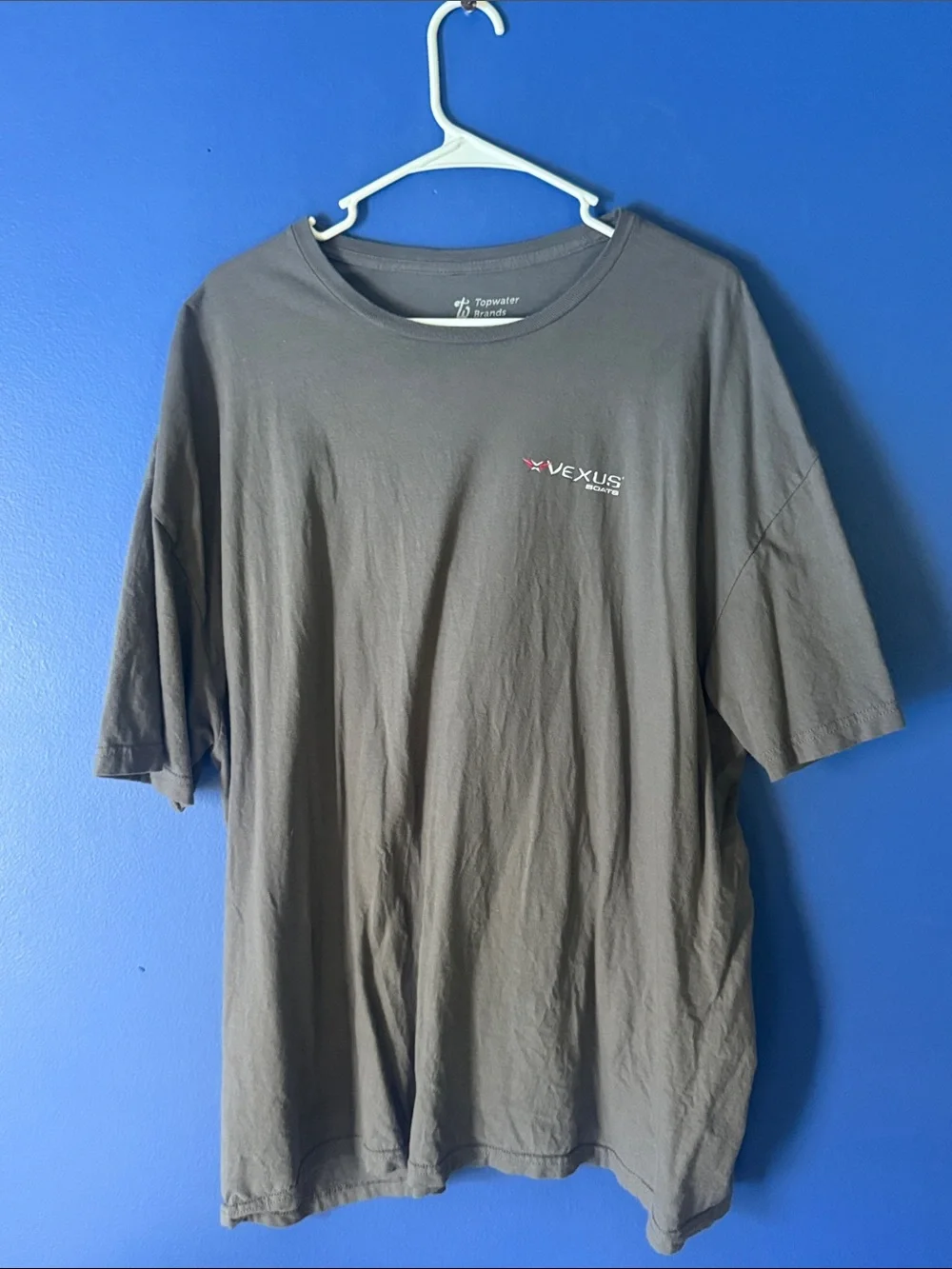 Short-Sleeve Crewneck T-Shirt in Brown